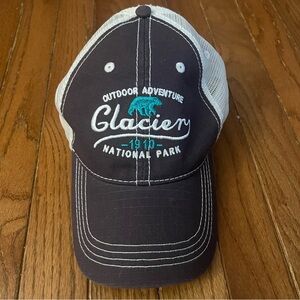 Glacier National Park Montana Prairie Mountain Snapback Hat